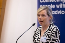 Rebecca Howell speaking at LawWorks Pro Bono Conference 2025